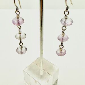 Elegant Lavender Drop Earrings